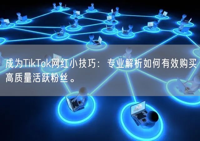 成为TikTok网红小技巧：专业解析如何有效购买高质量活跃粉丝。