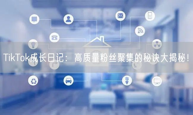 TikTok成长日记：高质量粉丝聚集的秘诀大揭秘！