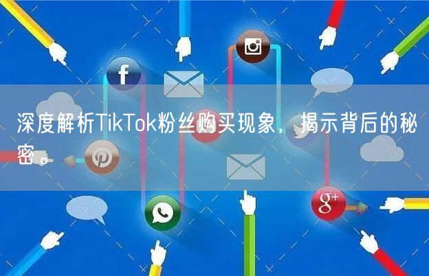 深度解析TikTok粉丝购买现象，揭示背后的秘密。