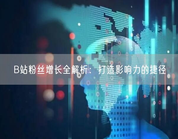B站粉丝增长全解析：打造影响力的捷径