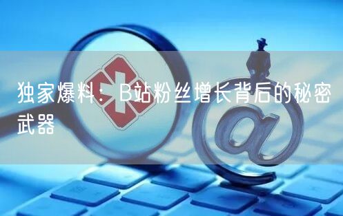独家爆料：B站粉丝增长背后的秘密武器