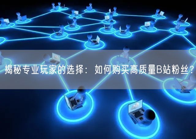 揭秘专业玩家的选择：如何购买高质量B站粉丝？