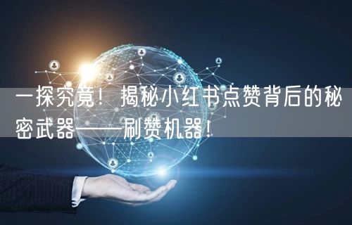 一探究竟！揭秘小红书点赞背后的秘密武器——刷赞机器！