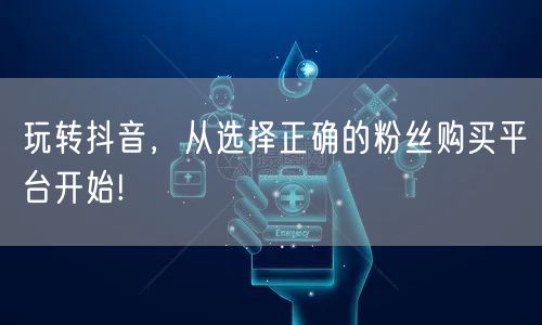 玩转抖音，从选择正确的粉丝购买平台开始!