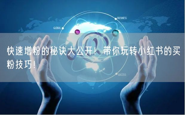 快速增粉的秘诀大公开！带你玩转小红书的买粉技巧！