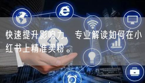 快速提升影响力，专业解读如何在小红书上精准买粉。