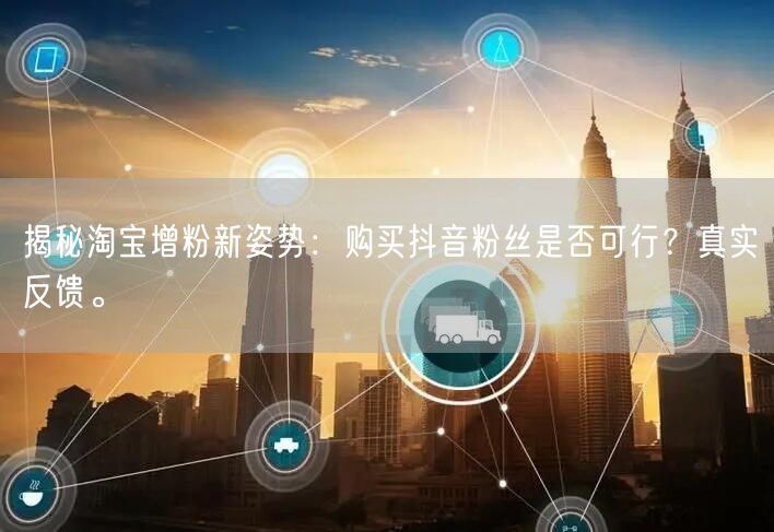 揭秘淘宝增粉新姿势：购买抖音粉丝是否可行？真实反馈。