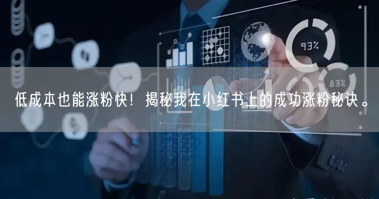 低成本也能涨粉快！揭秘我在小红书上的成功涨粉秘诀。