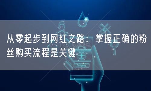 从零起步到网红之路：掌握正确的粉丝购买流程是关键