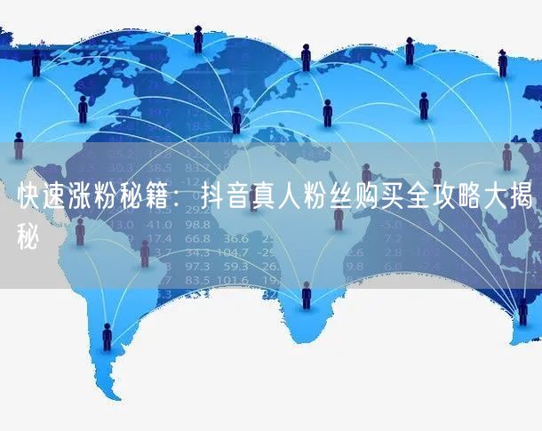 快速涨粉秘籍：抖音真人粉丝购买全攻略大揭秘
