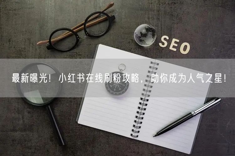 最新曝光！小红书在线刷粉攻略，助你成为人气之星！