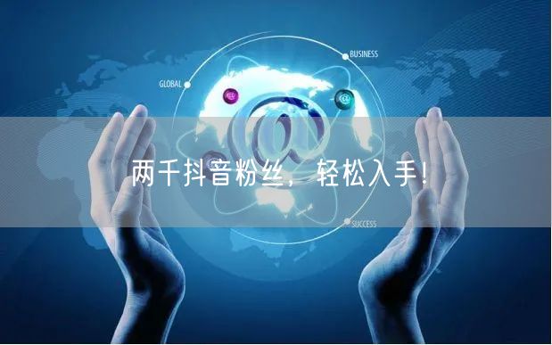 两千抖音粉丝，轻松入手！