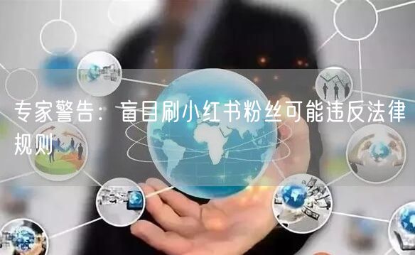 专家警告：盲目刷小红书粉丝可能违反法律规则