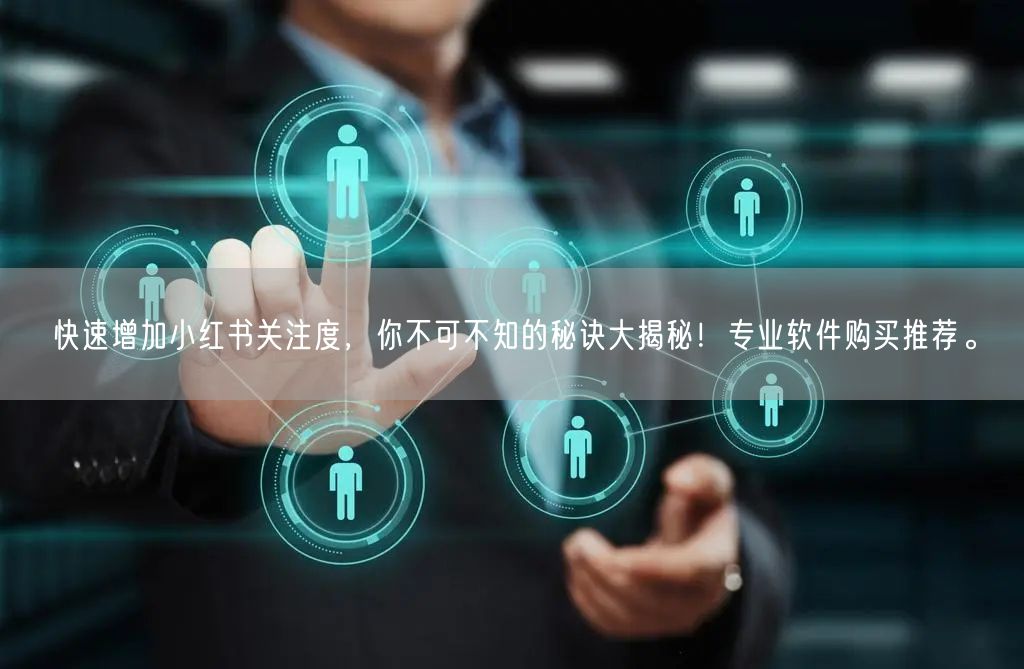快速增加小红书关注度，你不可不知的秘诀大揭秘！专业软件购买推荐。