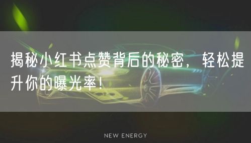 揭秘小红书点赞背后的秘密，轻松提升你的曝光率！