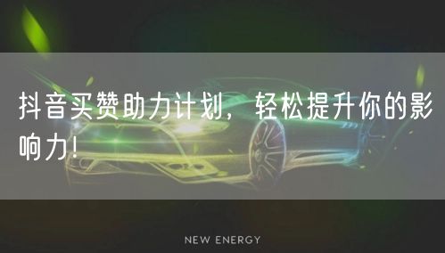 抖音买赞助力计划，轻松提升你的影响力！
