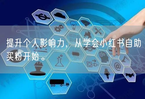 提升个人影响力，从学会小红书自助买粉开始。